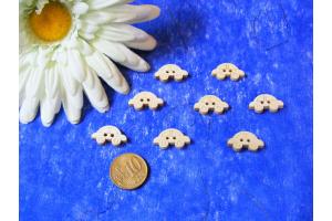 Kinderknpfe Auto natur